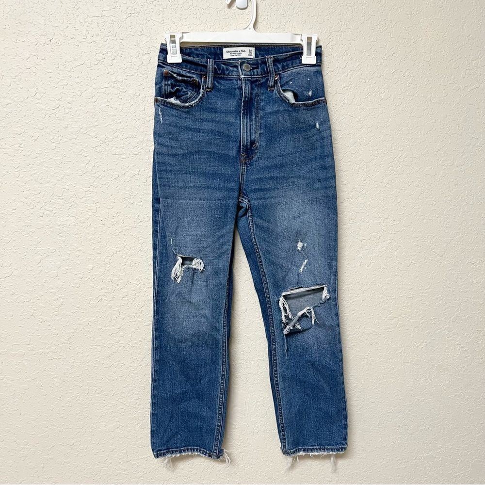 Abercrombie & Fitch The Ankle Straight Ultra High Rise Jeans Curve Size 24/00S